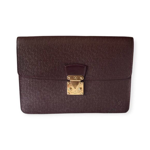 Louis Vuitton Taiga Leather Kourad Clutch | Bordeaux - Picture 2 of 7